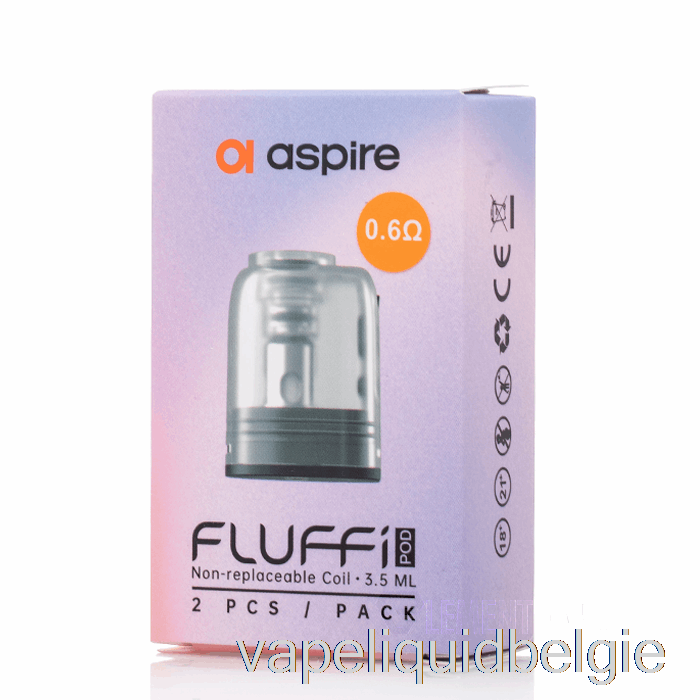 Vape Vloeistof Aspire Fluffi Vervangende Pods 0.6ohm Fluffi Pods